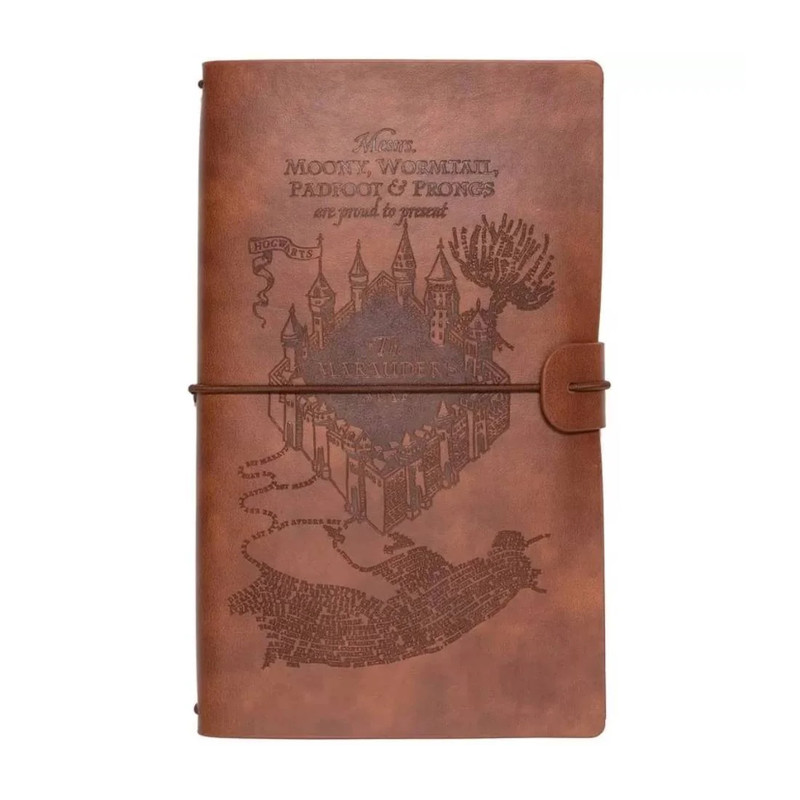 Harry Potter Leather Cover Travel Journal - دفتر